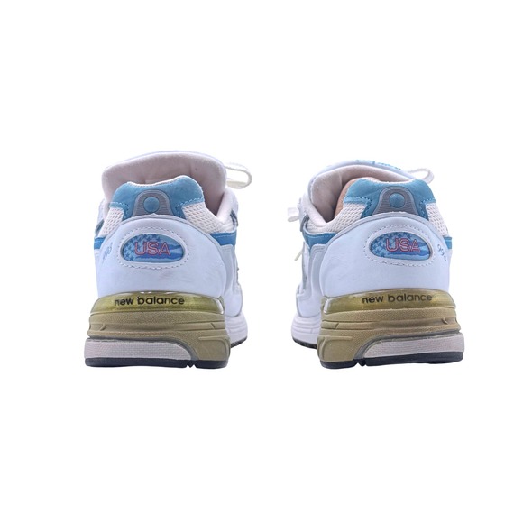 New Balance 993 Made in USA Women's Size 6 White Blue Heritage Running Sneakers - Picture 6 of 8